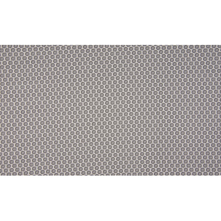 Minimals Bomuldspoplin Stof Print 250 Daisy White/Black 145cm - 50cm