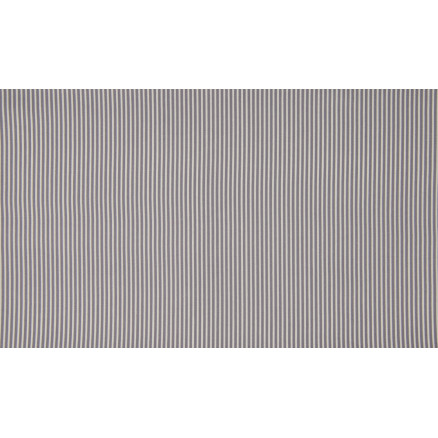 Minimals Bomuldspoplin Stof Print 365 Stripe Grey 145cm - 50cm