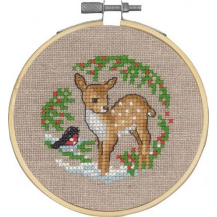 Permin Broderikit Bambi Ø10cm