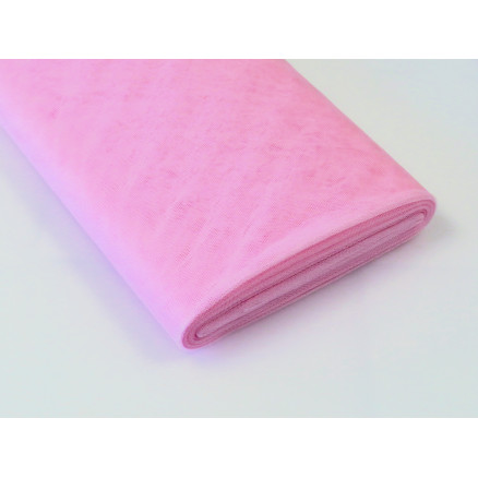 Tyl Stof Nylon 24 Lys Rosa 145cm - 50cm