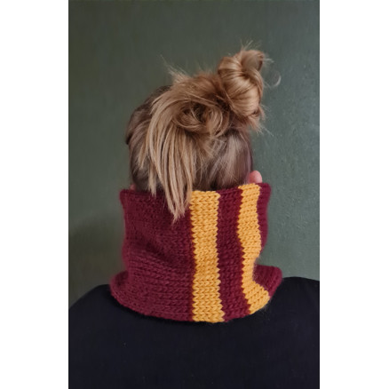 Harry Potter kollegie halsrør af HoldMasken.dk - Garnpakke til halsrør Str. Barn/Voksen