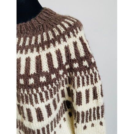 Snowdrop uldsweater af Rito Krea - Sweater Strikkeopskrift str. S-XL