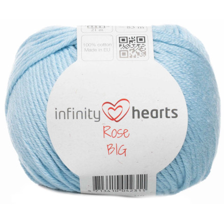 Infinity Hearts Rose Big Garn 81 Lyseblå