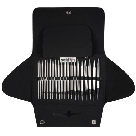 Addi Click Basic Rundpindesæt Messing 60-100cm 3,5-10mm - 10 størrelser