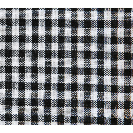 Køkkentern 4x4mm Bomuldsstof 999 Sort 140cm - 50cm