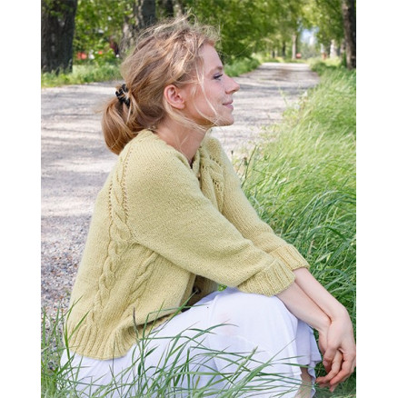 Nature Lyrics Cardigan by DROPS Design - Cardigan Strikkeopskrift str. S - XXXL