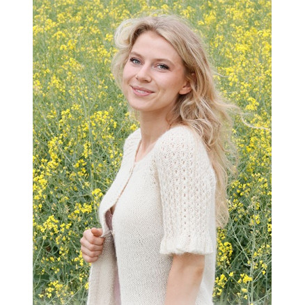 Pearlescent Cardigan by DROPS Design - Cardigan Strikkeopskrift str. S - XXXL