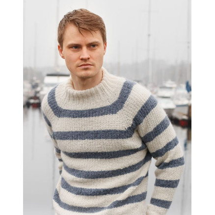 Sjøbris by DROPS Design - Bluse Strikkeopskrift str. S-XXXL