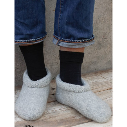 Snow Sledders by DROPS Design - Tøfler Strikkeopskrift str. 41/43 - 44/46