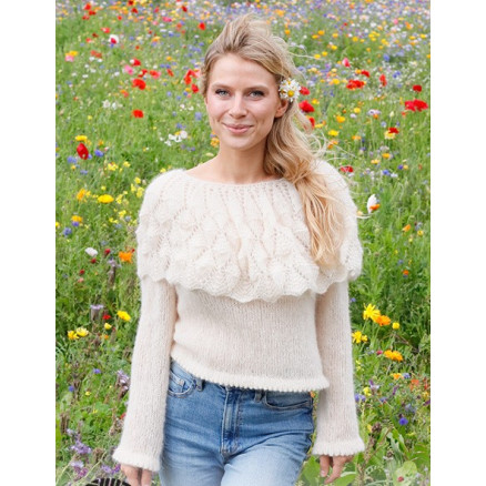 Big Sur Sweater by DROPS Design - Bluse Strikkeopskrift str. S - XXXL