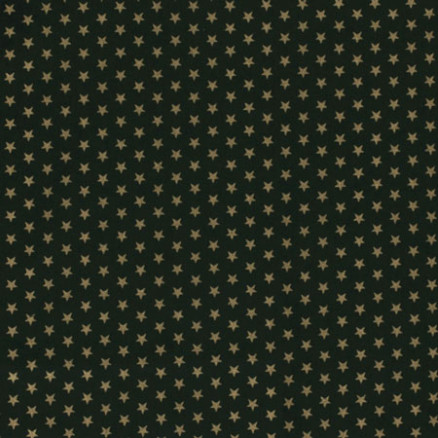 Poplin m/stjerner 145cm 025 Grøn - 50cm