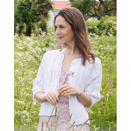 Lost in Summer Cardigan by DROPS Design - Cardigan Strikkeopskrift str. S - XXXL
