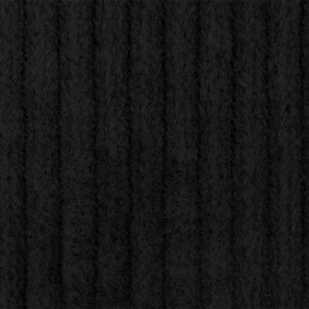 Fløjl m/stræk Stof 150cm 069 Sort - 50cm