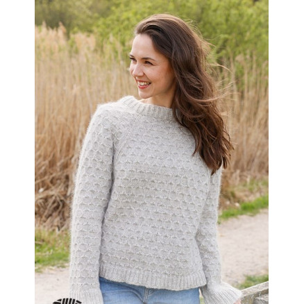 Northern Mermaid Sweater by DROPS Design - Bluse Strikkeopskrift str. XS/S - XXXL
