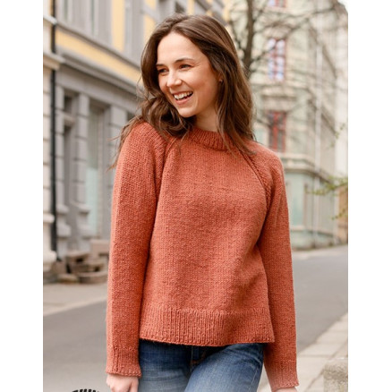 October Breeze by DROPS Design - Bluse Strikkeopskrift str. XS - XXL