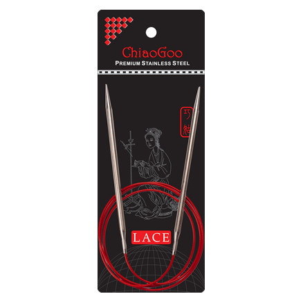 ChiaoGoo Red Lace Rundpinde Rustfrit Kirurgisk Stål 100 cm 2 mm