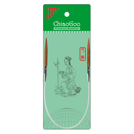 ChiaoGoo Bamboo Rundpinde Bambus 40 cm 2 mm Patina