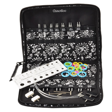 ChiaoGoo Spin Complete Udskiftelige rundpindesæt Bambus 40-56-76 cm 2,75-10 mm 13 størrelser