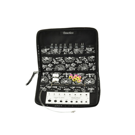 ChiaoGoo Spin Small Udskiftelige rundpindesæt Bambus 40-56-76 cm 2,75-5 mm 7 størrelser