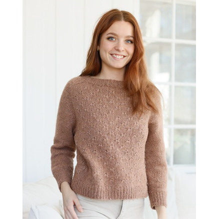 Country Spice by DROPS Design - Bluse Strikkeopskrift str. S - XXXL