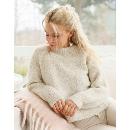 Edeltraut by DROPS Design - Bluse Strikkeopskrift str. XS - XXL