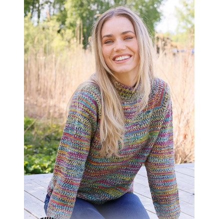 Candy Harvest by DROPS Design - Bluse Strikkeopskrift str. XS - XXL