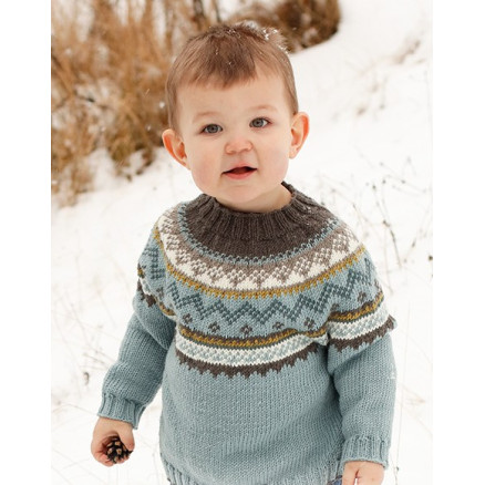 Edge of the Woods Jumper by DROPS Design - Bluse Strikkeopskrift str. 2-12 år