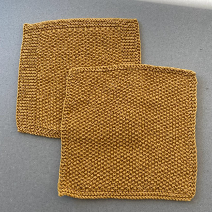 Karklud i Perlestrik af Rito Krea - Klude Strikkeopskrift 25x25 cm