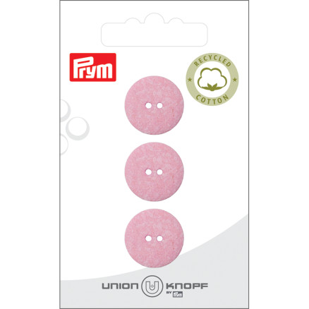 Prym Stofknap Lyserød 18mm - 3 stk