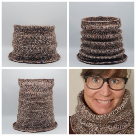 Nordic Halsedisse af Rito Krea - Halsedisse Hækleopskrift 30x35 cm