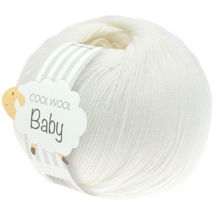Lana Grossa Cool Wool baby Garn 207 Hvid