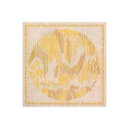 Dronningens Broderi broderikit - Dansk Vejr Juli 24 x 24 cm - Design af Dronning Margrethe II