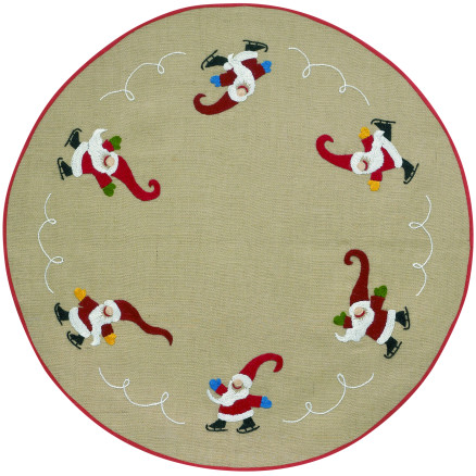 Permin broderikit Skøjtende Nisser 100x100