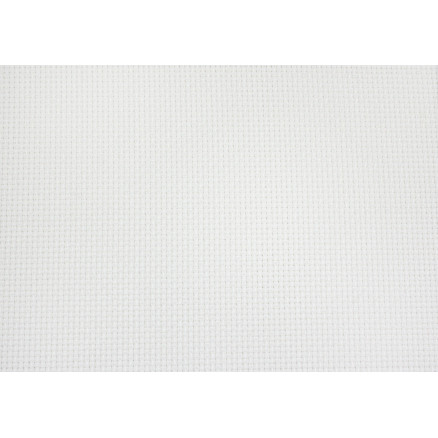 Aida 4,4 tr Broderistof 130 cm hvid - 50 cm