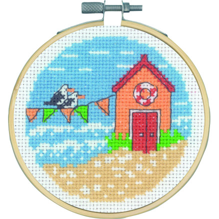 Permin Broderikit Vimpler/Måger Ø10cm