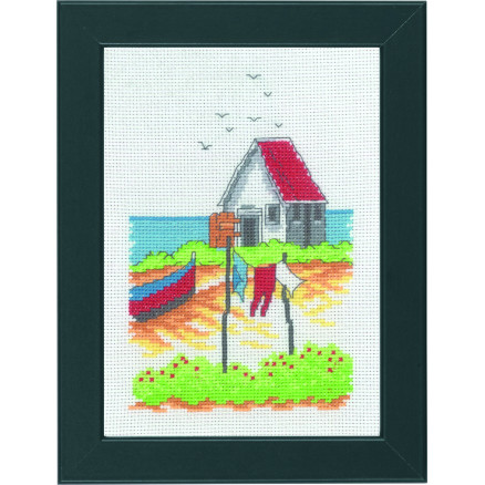 Permin Broderikit Vasketøj 18x13cm