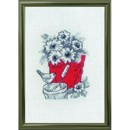 Permin Broderikit Krukke 10x15cm