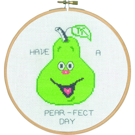 Permin Broderikit Have a perfect day Ø18