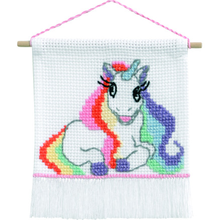 Permin Broderikit My First Kit Enhjørning 16x18