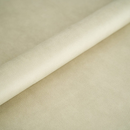 Møbelstof, Imiteret Læder struktur 142cm 011 Beige - 50cm