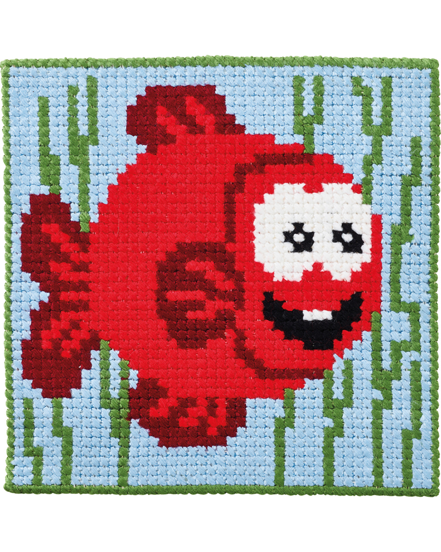 Permin Broderi - Påtegnet broderikit til børn med Fisk - 9382