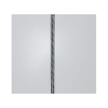Anoraksnor Polyester 6mm Grå/Sort - 50 cm