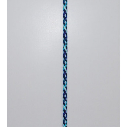Anoraksnor Polyester 7mm Blå/Lilla/Sort - 50 cm