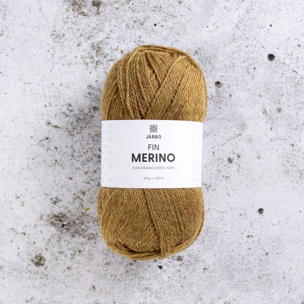 Järbo Fine Merino Garn 323 Brunt Tobak