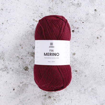 Järbo Fine Merino Garn 324 Rødvin