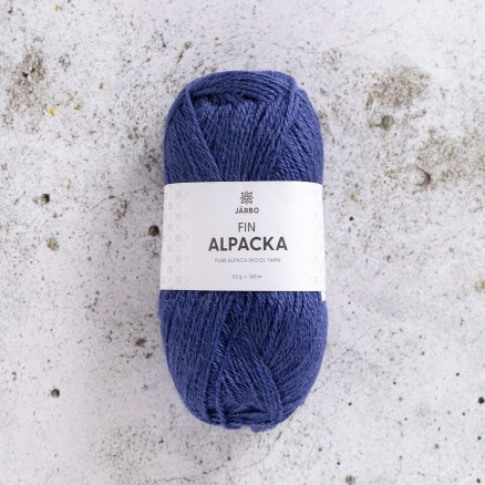 Järbo Fin Alpaca Garn 159 Marine Blå