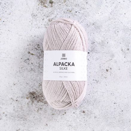 Järbo Alpaca Silke Garn 501 Sandpuds