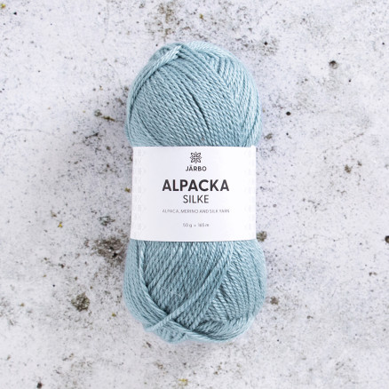 Järbo Alpaca Silke Garn 509 Himmelblå