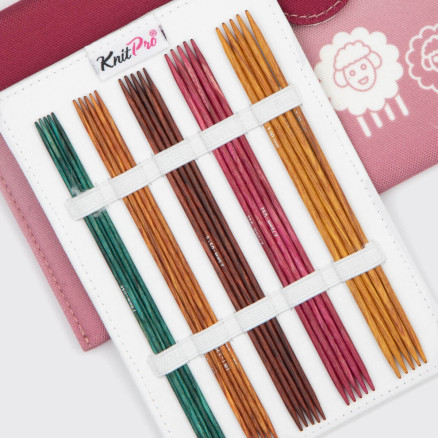 KnitPro Dreamz Strømpepindesæt Birk 15 cm 2-4 mm 5 størrelser