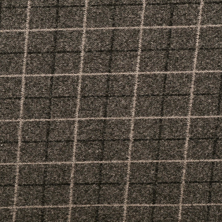 Fleece Stof 150cm 768 - Mørkebrun med tern